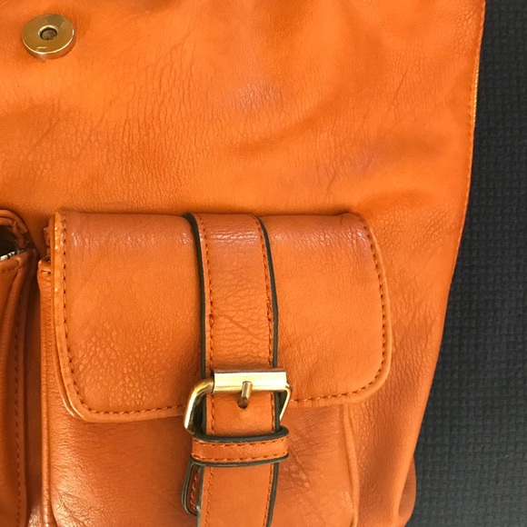 Tan Leather Drawstring Backpack - Picture 4 of 7
